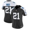 Women’s Colts Vapor Limited Jersey – All Stitched – Black Alternate – Zack Moss