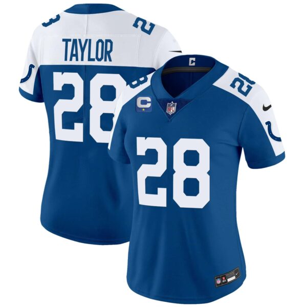 Women’s Colts Vapor Limited Jersey – All Stitched – Royal Alternate – Jonathan Taylor