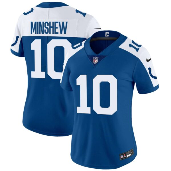 Women’s Colts Vapor Limited Jersey – All Stitched – Royal Alternate – Gardner Minshew
