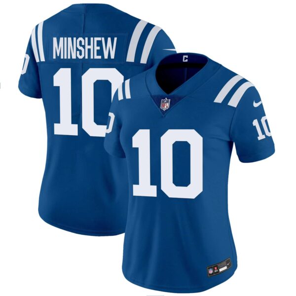 Women’s Colts Vapor Limited Jersey – All Stitched – Royal – Gardner Minshew