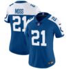 Women’s Colts Vapor Limited Jersey – All Stitched – Royal Alternate – Zack Moss