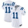 Women’s Colts Vapor Limited Jersey – All Stitched – White – Pittman Jr.