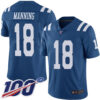 Nike Colts #18 Peyton Manning Royal Blue Men’s Stitched NFL Limited Rush 100th Season Jersey