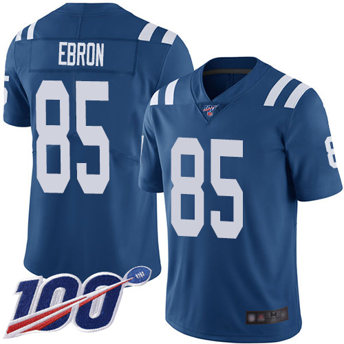 Nike Colts #85 Eric Ebron Royal Blue Team Color Men’s Stitched NFL 100th Season Vapor Limited Jersey