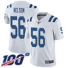 Nike Colts #56 Quenton Nelson White Men’s Stitched NFL 100th Season Vapor Limited Jersey