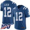 Nike Colts #12 Andrew Luck Royal Blue Men’s Stitched NFL Limited Rush 100th Season Jersey