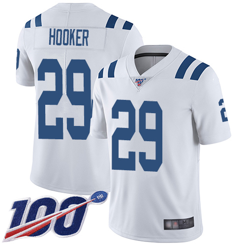 Nike Colts #29 Malik Hooker White Men’s Stitched NFL 100th Season Vapor Limited Jersey