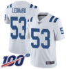 Nike Colts #53 Darius Leonard White Men’s Stitched NFL 100th Season Vapor Limited Jersey
