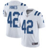 Nike Indianapolis Colts #42 Nyheim Hines White Men’s Stitched NFL Vapor Untouchable Limited Jersey