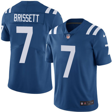 Nike Indianapolis Colts #7 Jacoby Brissett Royal Blue Team Color Men’s Stitched NFL Vapor Untouchable Limited Jersey