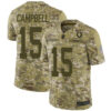Colts #15 Parris Campbell Camo Men’s Stitched Football Limited 2018 Salute To Service Jersey