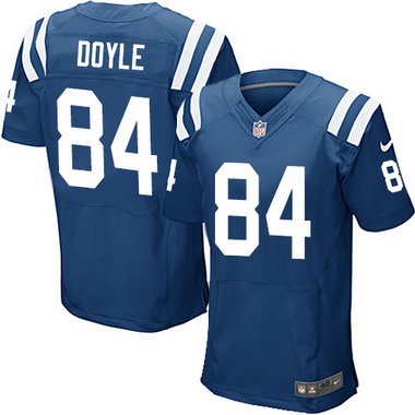 Men’s Indianapolis Colts #84 Jack Doyle Royal Blue Team Color NFL Nike Elite Jersey