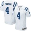 Men’s Indianapolis Colts #4 Adam Vinatieri White Road NFL Nike Elite Jersey