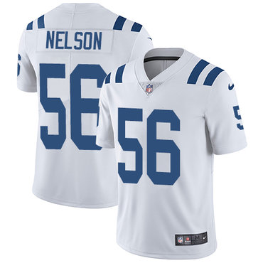 Nike Indianapolis Colts #56 Quenton Nelson White Men’s Stitched NFL Vapor Untouchable Limited Jersey