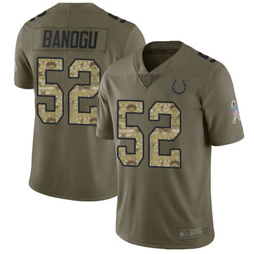 Colts #52 Ben Banogu Olive Camo Men’s Stitched Football Limited 2017 Salute To Service Jersey