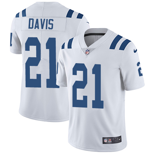 Nike Indianapolis Colts #21 Vontae Davis White Men’s Stitched NFL Vapor Untouchable Limited Jersey