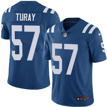 Nike Indianapolis Colts #57 Kemoko Turay Royal Blue Team Color Men’s Stitched NFL Vapor Untouchable Limited Jersey
