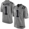 Nike Colts #1 Pat McAfee Gray Men’s Stitched NFL Limited Gridiron Gray Jersey