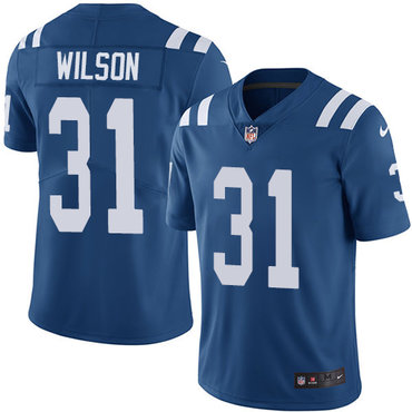 Nike Indianapolis Colts #31 Quincy Wilson Royal Blue Team Color Men’s Stitched NFL Vapor Untouchable Limited Jersey