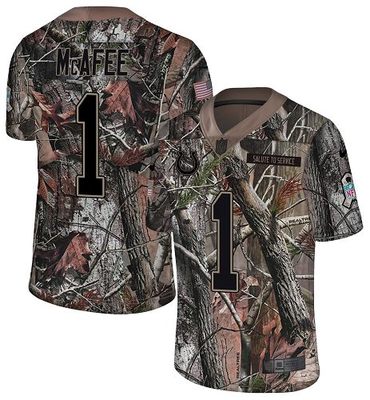 Nike Colts #1 Pat McAfee Camo Men’s Stitched NFL Limited Rush Realtree Jersey