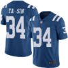Colts #34 Rock Ya-Sin Royal Blue Men’s Stitched Football Limited Rush Jersey