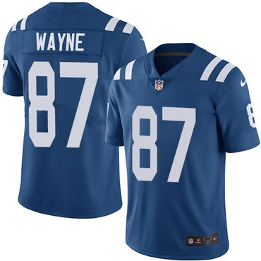 Nike Indianapolis Colts #87 Reggie Wayne Royal Blue Team Color Men’s Stitched NFL Vapor Untouchable Limited Jersey