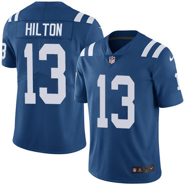 Nike Colts #13 T.Y. Hilton Royal Blue Team Color Men’s Stitched NFL Vapor Untouchable Limited Jersey