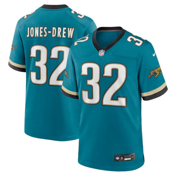 Jacksonville Jaguars #32 Maurice Jones-Drew Prowler Throwback Retired Player Game Jersey – Teal