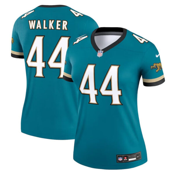 Jacksonville Jaguars #44 Travon Walker Prowler Throwback Legend Jersey – Teal