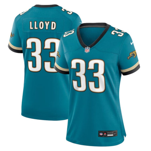 Jacksonville Jaguars #33 Devin Lloyd Prowler Throwback Game Jersey – Teal