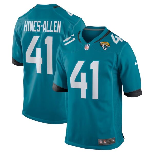 Jacksonville Jaguars #41 Josh Hines-Allen Player Game Jersey – Teal 1