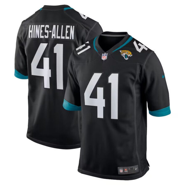 Jacksonville Jaguars #41 Josh Hines-Allen Alternate Player Game Jersey – Black 1