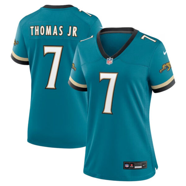 Jacksonville Jaguars #7 Brian Thomas Jr Prowler Throwback Game Jersey – Teal
