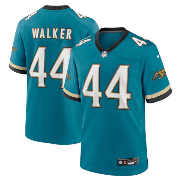 Jacksonville Jaguars #44 Travon Walker Prowler Throwback Player Game Jersey – Teal