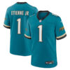 Jacksonville Jaguars #1 Travis Etienne Jr Prowler Throwback Player Game Jersey – Teal