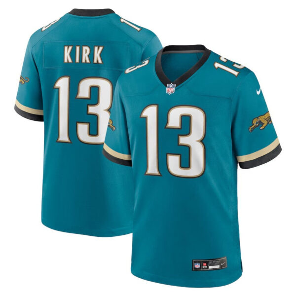 Jacksonville Jaguars #13 Christian Kirk Prowler Throwback Player Game Jersey – Teal 1