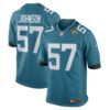 Caleb Johnson Jacksonville Jaguars Nike Game Player Jersey Teal