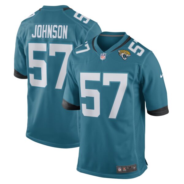 Caleb Johnson Jacksonville Jaguars Nike Game Player Jersey Teal
