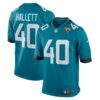 Erick Hallett Jacksonville Jaguars Nike Game Jersey Teal