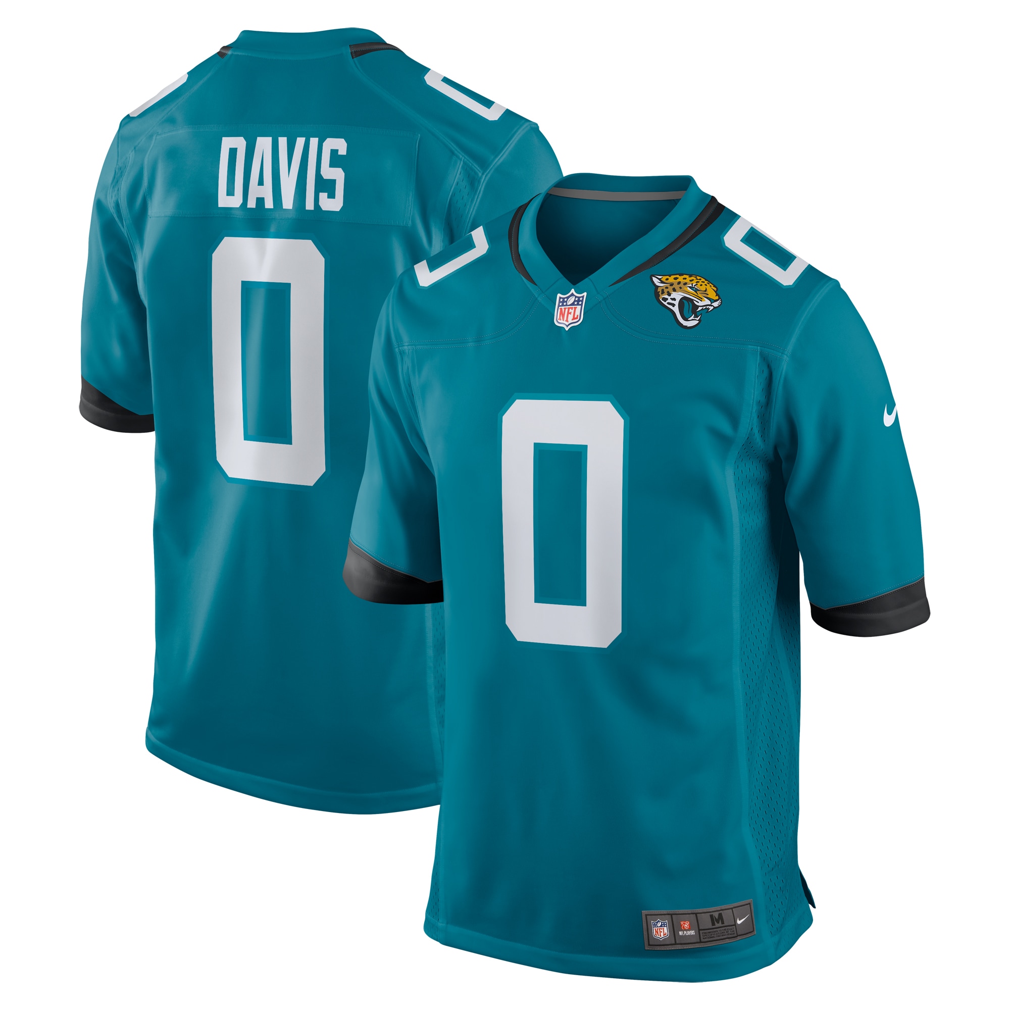 Gabe Davis Jacksonville Jaguars Nike Team Game Player Jersey Teal