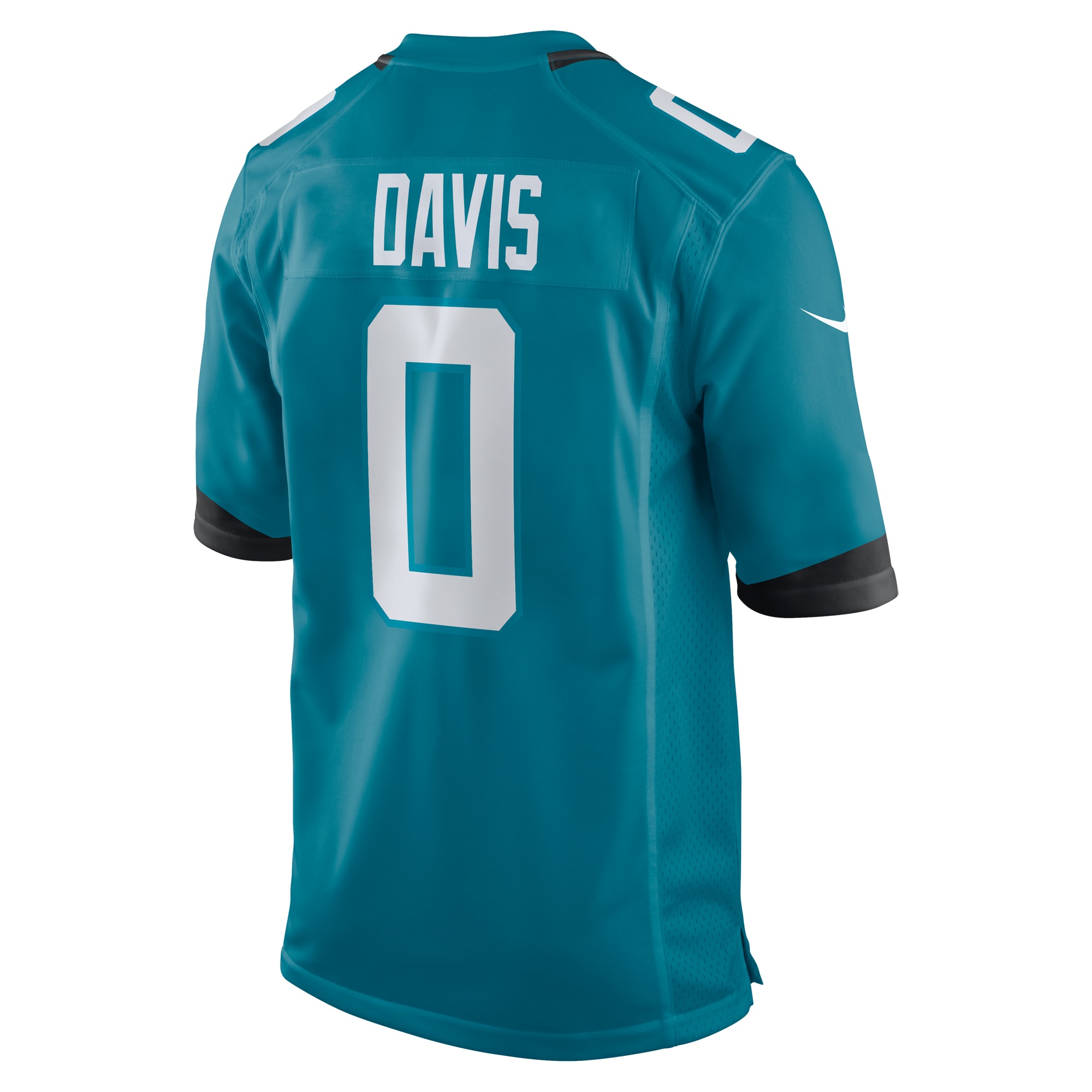 Gabe Davis Jacksonville Jaguars Nike Team Game Player Jersey Teal - Image 3