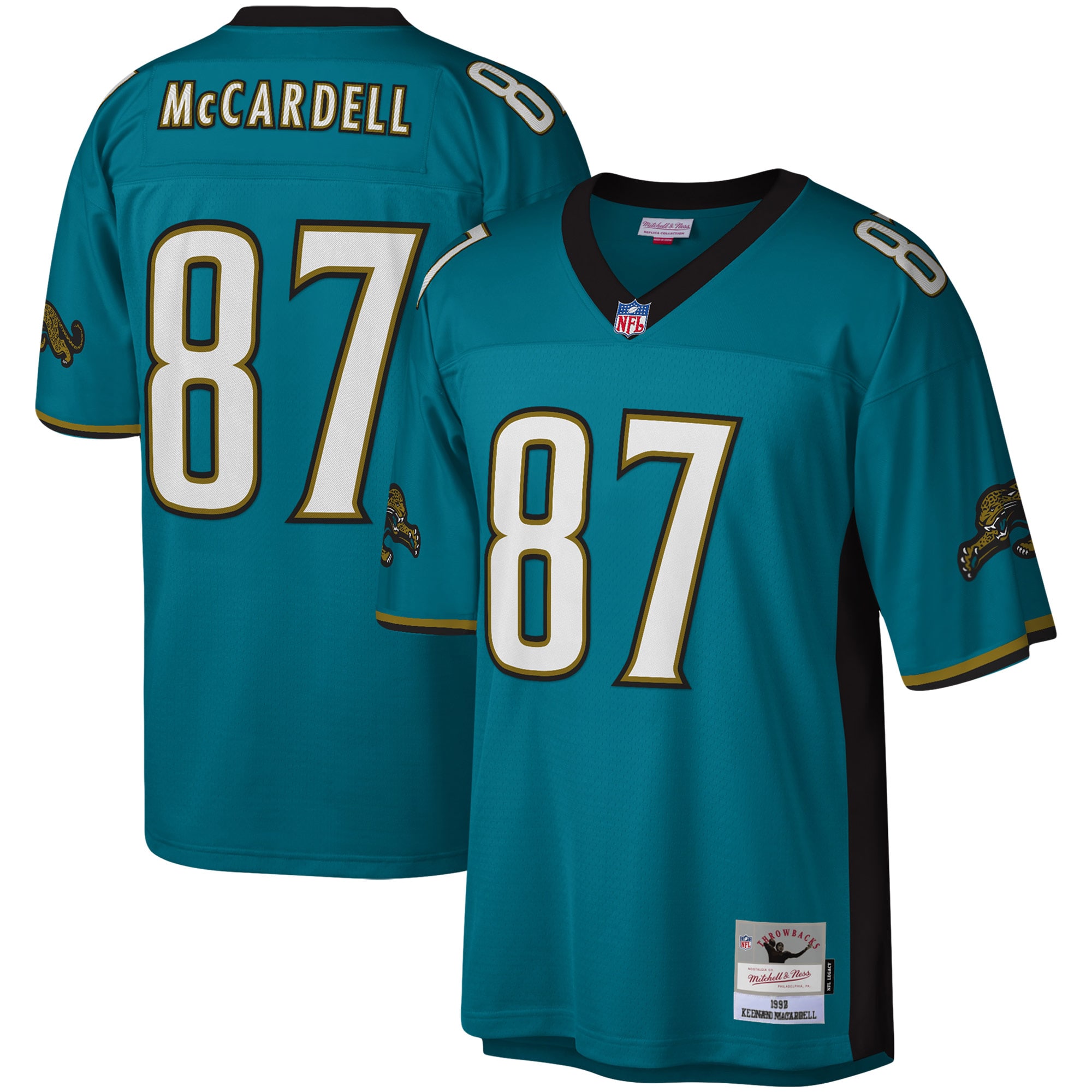 Keenan Mccardell Jacksonville Jaguars Mitchell Ness Legacy Replica Jersey Teal