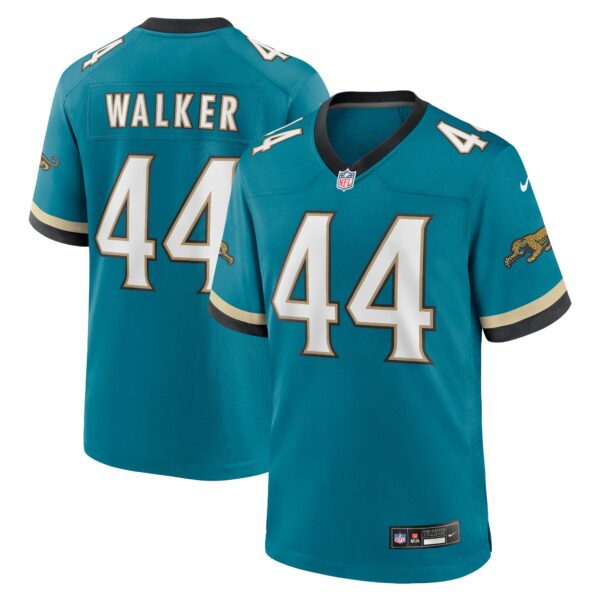 Travon Walker Jacksonville Jaguars Nike Prowler Throwback Player Game Jersey Teal