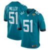 Ventrell Miller Jacksonville Jaguars Nike Game Jersey Teal