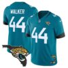 Men’s Jacksonville Jaguars Florida Patch Vapor Jersey – All Stitched – Teal – Travon Walker