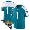 Men’s Jacksonville Jaguars Florida Patch Vapor Jersey – All Stitched – Alternate – #1 Team