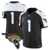 Men’s Jacksonville Jaguars Florida Patch Vapor Jersey – All Stitched – Black Alternate – #1 Team