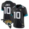 Men’s Jacksonville Jaguars Florida Patch Vapor Jersey – All Stitched – Black – Mac Jones