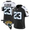Men’s Jacksonville Jaguars Florida Patch Vapor Jersey – All Stitched – Black Alternate – Foyesade Oluokun