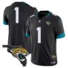 Men’s Jacksonville Jaguars Florida Patch Vapor Jersey – All Stitched – Black – #1 Team